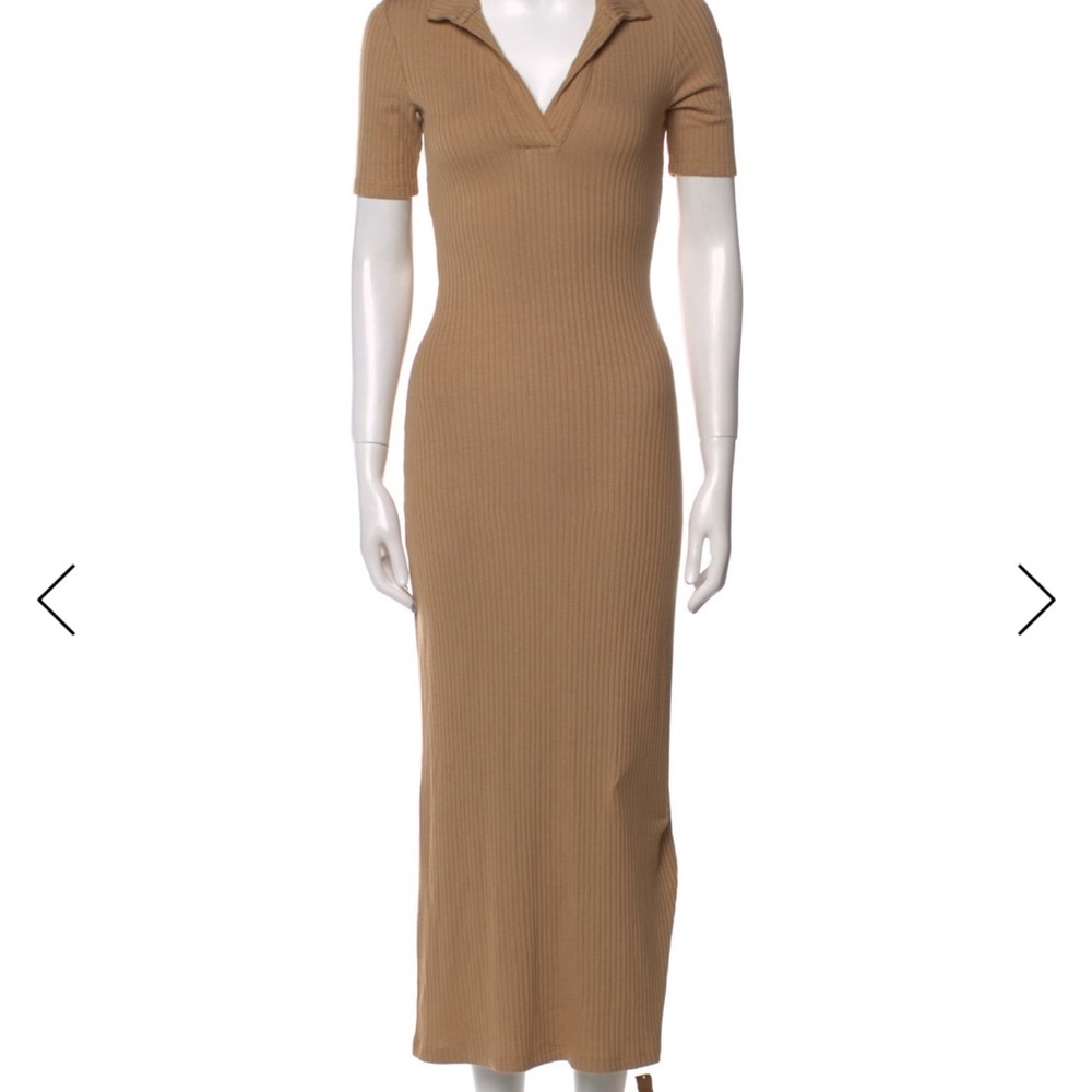 Reformation Tan Midi Dress